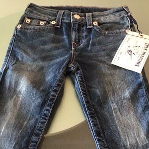 True Religion Girls Denim Blue Jeans Size 6  P3